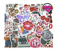 CVDYWDJIE 100 Autocollants Tendance, Rétro, Y2K, PVC, Multicolore, Stickers, Ordinateurs, Bouteilles d'eau