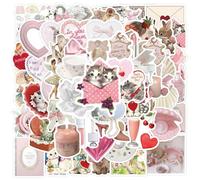 CVDYWDJIE 120 Autocollants Mignons, Multicolores, PVC Auto-Adhésif, Pour Bouteilles d'eau, Cahiers, Albums Photo, Étuis de Téléphone Portable