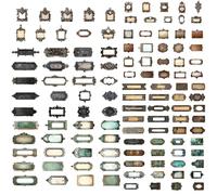 CVDYWDJIE 120 Autocollants Rétro, Autocollants pour Scrapbooking Et Matériel De Décoration pour Cahiers Pouvant Être Utilisés pour Créer des Albums Photo, des Cahiers Et des Cartes.