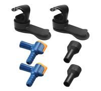 CVDYWDJIE 2 Colliers De Serrage pour Sac À Eau Et 2 Buses en Silicone pour Sac À Eau, Colliers De Serrage, Accessoires pour Sac À Eau, Adaptés À La Randonnée, Au Camping Et À L'Alpinisme.