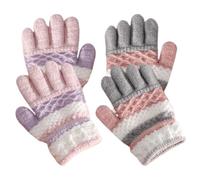 CVDYWDJIE 2 Paires De S Tricotés Pour Enfants, S D'Hiver Chauds, S Colorés À Cinq Doigts, S En Laine Épaisse, S D'Extérieur Résistants Au Froid