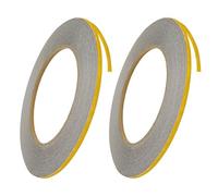 CVDYWDJIE 2 Rouleaux De Ruban Doré, Bandes De Couture Autocollantes, Ruban De Couture Pour Carrelage, Bandes D'Étanchéité, Autocollants Décoratifs Muraux De Fond, Lignes Décoratives Diy