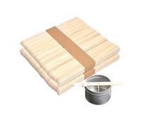 CVDYWDJIE 200 Pièces Porte-Mèches De Bougie À Trou Unique, Porte-Mèches De Bougie en Bois, Accessoires De Fabrication De Bougies À Bricoler Soi-Même, Accessoires De Bougies