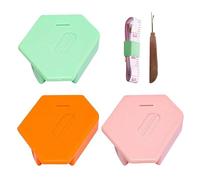 CVDYWDJIE 3 Guides D'Ourlet Magnétiques pour Machines À Coudre, 1 Découseur Et 1 Ruban À Mesurer, Accessoires De Couture, Outils De Couture, Guides De Machine À Coudre.