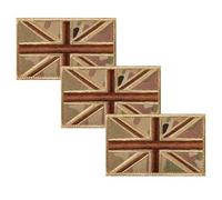 CVDYWDJIE 3 Pièces De Patchs en Tissu De Camouflage Drapeau Britannique, Patchs en Tissu Brodés, Patchs en Tissu De Réparation De Vêtements, des Sacs À Dos Et des Chapeaux