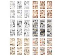 CVDYWDJIE 36 Autocollants de Lettres Créatifs et Inspirants, Rétro et Imperméables pour Agendas et Cartes de Vœux