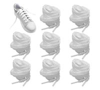 CVDYWDJIE 4 Paires De Lacets En Peluche Blancs, Lacets De Baskets Mignons, Lacets Souples, Lacets Décoratifs, Remplacement De Lacets, Accessoires De Chaussures