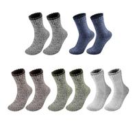 CVDYWDJIE 5 Paires De Chaussettes Pour Hommes, Chaussettes Thermiques Épaissies, Chaussettes De Sol Mi-Mollet, Chaussettes En Polaire Douce, Chaussettes D'Hiver