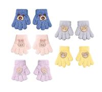 CVDYWDJIE 5 Paires De S Pour Enfants De Dessin Animé, S En Peluche Mignons, S Chauds Pour Enfants, S De Vélo, Produits De Protection Contre Le Froid D'Hiver