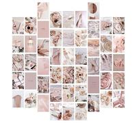 CVDYWDJIE 50 Autocollants Muraux Affiche Rose, Autocollants De Décoration Murale, Autocollants Rétro, Décoration De La Maison, Autocollants Muraux Élés