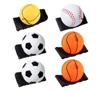 CVDYWDJIE 6 Pièces Balles Élastiques De Poignet avec Cordes, Balles D'Entraînement De Poignet, Balles Jouets pour Enfants, Balles Élastiques en Corde Élastique, Jouets D'Extérieur pour Enfants