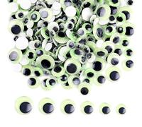 CVDYWDJIE 600 Autocollants Lumineux pour Faux Yeux, Autocollants Créatifs, Autocollants Décoratifs, Autocollants Ronds pour Lunettes en Plastique, Accessoires Artisanaux De Bricolage