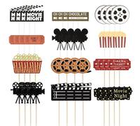 CVDYWDJIE Inserts De Gâteau sur Le Thème du Film, Décorations De Gâteaux De Fête De Film, Inserts De Gâteaux Créatifs, Fournitures De Fête, 48 Pièces