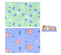 CVDYWDJIE Pack De 2 Coussinets pour Animaux De Compagnie, Doublures Intérieures Absorbantes pour Petits Animaux, Doublures Intérieures Réutilisables, Accessoires pour Animaux De Compagnie