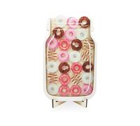 CVDYWDJIE Pot De Récompense pour Enfants sur Le Thème des Beignets, 1 Pièce, Décoration en Bois, Cadeau Créatif pour Enfants, Réutilisable