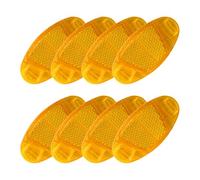 CVDYWDJIE Réflecteurs De Vélo 8 Pièces, Réflecteurs Ovales, Panneaux D'Avertissement De Sécurité, Équipement De Voyage De Nuit, Accessoires De Vélo