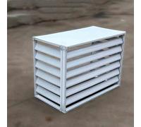 CVERTHAF Brise-Vue décoratif pour climatiseur en Aluminium, Protection pour climatiseur extérieur, Support de Poubelle, Grille de Protection pour condenseur extérieur (Blanc, 100 x 50 x 70 cm)