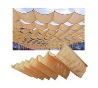 CVERTHAF Voile d'ombrage ondulée, Voile d'ombrage rétractable à Corde coulissante, Protection Solaire Anti-UV, pergola rétractable avec kit de Rail Coulissant (l 1,2 x L 4 m/l 3,93 x L 13,12 pi)