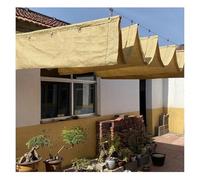 CVERTHAF Voile d'ombrage rétractable pour pergola, Pare-Soleil ondulé, Store Enrouleur Coulissant en U, Protection Solaire Anti-UV, abri de Toit pour terrasse, Jardin (2,6 x 5 m/8,53 x 16,41 pi)