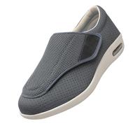 CVFOMBN Chaussures Large Et Confortable pour Pieds GonfléS,Memory Foam Adjustable Walking for Elderly Arthritis Edema Swollen Feet Thumb Valgus Bunions.Grey,41