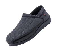 CVFOMBN Chaussures pour Personnes âgées en Maille Respirante,Pantoufles Orthopediques Réglable Chaussons Homme Confortable De Marche Ajustables Rééducation Orthopédique.Grey,43
