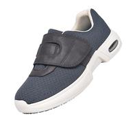 CVFOMBN Haussons DiabéTiques AîNé Unisexe Chaussures RéGlables,Chaussons de rééducation Chaussures Marche Personnes Âgées Soulagement De La Douleur Au Pied.Grey,42