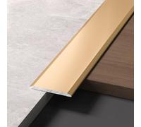 CVFOMBN Profilés de Transition en Aluminium pour sols carrelés, profils de Bord de Mur,profils de Transition en Vinyle, découpables, profils de Bord étanches (2 pièces),d'or,1.2×115 cm