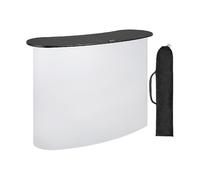 CVFRDD 51x38.5 Pouce Portable Pop Up Salon D'exposition Affichage Comptoir Podium Table Stand Stand avec Mur Carry Sacs