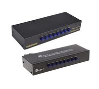 CVFRDD Commutateur AV 8 Voies Commutateur RCA 8 en 1 Sortie Composite vidéo L/R boîte de sélection for DVD STB Consoles de Jeu Couleur aléatoire pour PC, télévision