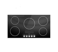 CVFRDD Cuisinière à Induction intégrée 2/4/5 brûleurs 11/12/30/35 Pouces 120/220V Table de Cuisson électrique en Verre céramique avec 9 Niveaux de Puissance(12in)