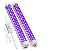 CVFRDD Lampe de polymérisation UV Bande LED ultraviolette C2 10W Ultra-Mince à 48, idéale for Halloween, Les soirées en Club, discothèques et Bars (Effet Phosphorescent)(UV 395nm,2PCS)