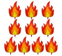 CVFRTT 10 Pièces Ballons De Flamme, Ballons De Décoration De Fond Suspendus, Décoration Rouge, Décoration sur Le Thème du Feu, Ballons De Flamme De Fête d'enfants