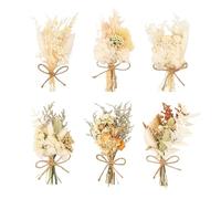 CVFRTT 6 Bouquets De Fleurs Séchées, Bouquet De Fleurs Séchées, Décoration De Vase De Bureau, Décoration Artisanale De Fleurs Séchées, Petites Fleurs Séchées dans Un Cadre Photo