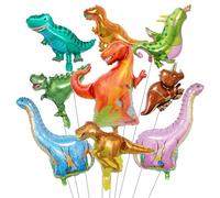 CVFRTT Ballons en Forme De Dinosaure 9 Pièces, Ballons De Dessin Animé Créatifs, Jouets De Ballon pour Enfants, Ballons De Décoration De Fête, Décoration De Scène De Fête