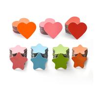 CVFRTT Lot De 80 Aimants Étoiles Et 60 Aimants Cœur, 140 Pièces, Métal, Adaptés Aux Écoles, Bureaux Et Cuisines.