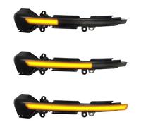 Cvgffs Clignotant Rétroviseur Côté Ensemble 2 Pièces Pour SEAT Leon Mk3 5F Ibiza Mk5 KJ Arona 2018 Clignotant Dynamique LED Indicateur Rétroviseur Latéral Lumière(Blue-Yellow)