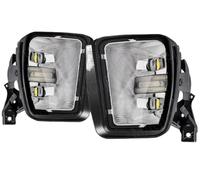 Cvgffs Ensemble feux antibrouillard Pour Dodge Ram 1500 2013 2014 2015 2016 2017 2018 Feux Brouillard À LED Feux Jour DRL Clignotants(Fog DRL White)