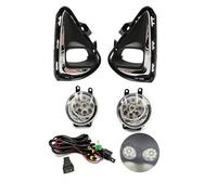 Cvgffs Ensemble feux antibrouillard Pour Toyota AXIO Pour Corolla 2018 2019 2020 2021 Faisceau Câbles Couvercle Calandre Halogène Voiture LED Pare-chocs Avant Feux(9LED set)