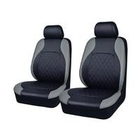 Cvgffs Housse siège Voiture Housse Siège Auto en Cuir PU Toutes Saisons Silencieuse Protection Intégrale Imperméable Taille Universelle Berline SUV Et Pick-up.(AE-2041-4PCS-GY)