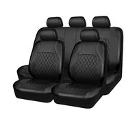 Cvgffs Housse siège Voiture Housse Siège Auto en Cuir PU Toutes Saisons Silencieuse Protection Intégrale Imperméable Taille Universelle pour Berline SUV(5 seats-SN01-101)