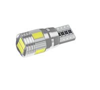 Cvgffs plaque d'immatriculation arrière 10 Pièces Automobile LED T10 5730 5630 6SMD Largeur Indicateur Lumière W5W Plaque D'immatriculation Lumière 10 Blancs