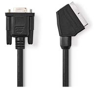[CVGL31550BK20] Nedis Câble SCART Mâle VGA Femelle 15p Plaqué nickel 480p 2.0...