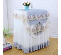 Cvian Housse de protection pour machine à laver Motif floral 60 x 60 x 85 cm gris