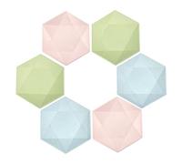 CVIUYO Lot de 30 assiettes jetables en carton de 20.3 cm,Assiettes à salade jetables multicolores,Assiettes en carton jetables pour mariage, anniversaire et fête de famille