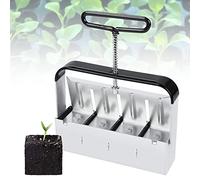 CVJdfhRE Bloqueur de Sol Manuel en Acier, Fabricant Blocs terreau for Plantes avec poignée Confortable antidérapante, Outil Blocage for créer des