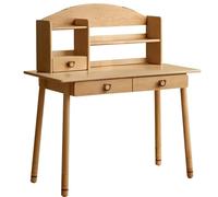 CVJdfhRE Bureau d'ordinateur créatif en Bois Massif Multicouche Conception de Rangement à Double tiroir Poli Douceur Utilisation sûre Ergonomique