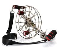 CVJdfhRE Enrouleur, Roue en Acier Inoxydable, Bobine Amovible à Six Fils, Accessoires de cerf-Volant d'extérieur, for Enfants et Adultes, avec Gants(36cm/14.1")
