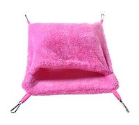 CVJdfhRE Hamac for Animal Domestique, Niche for Hamster, Rat, Cochon, Cage, nid d'oiseau, balançoire for Petits Animaux, Rouge, L(Pink,L)