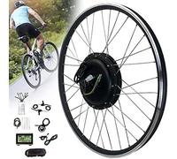CVJdfhRE Kit de Conversion for vélo électrique Pedelec, Roue Avant 20"/24"/26"/27,5"/28"/29"/700c, 36V - 48V, réglable en 250-1000 Watts, 48V/250W-2(36v/250w,26inch)