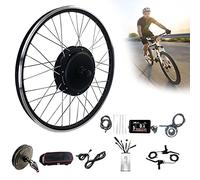 CVJdfhRE Kit de Conversion Moteur Roue Avant for vélo électrique avec écran LCD, Ensemble moyeu for, contrôleur Intelligent et(48v/250w,26inch)